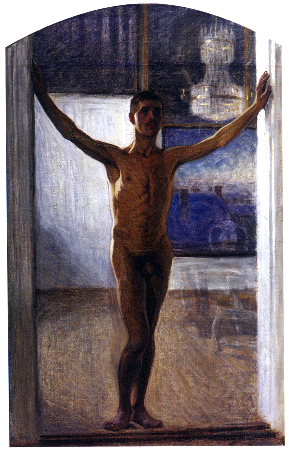 Eugéne_JANSSON_Nudo sulla soglia_(Knut Nyman )1906_(Prins Eugens Waldemarsudde_Stoccolma)