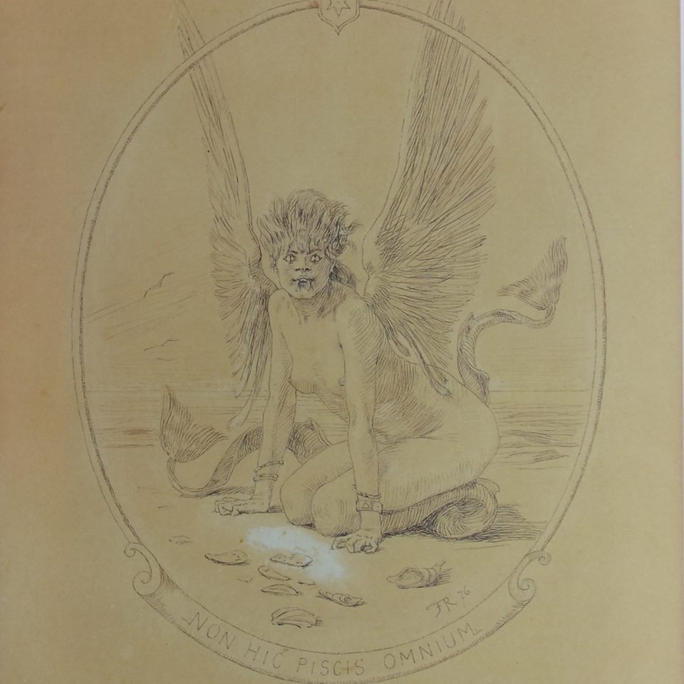 Félicien Rops, Non Hic Piscis Omnium, 1876