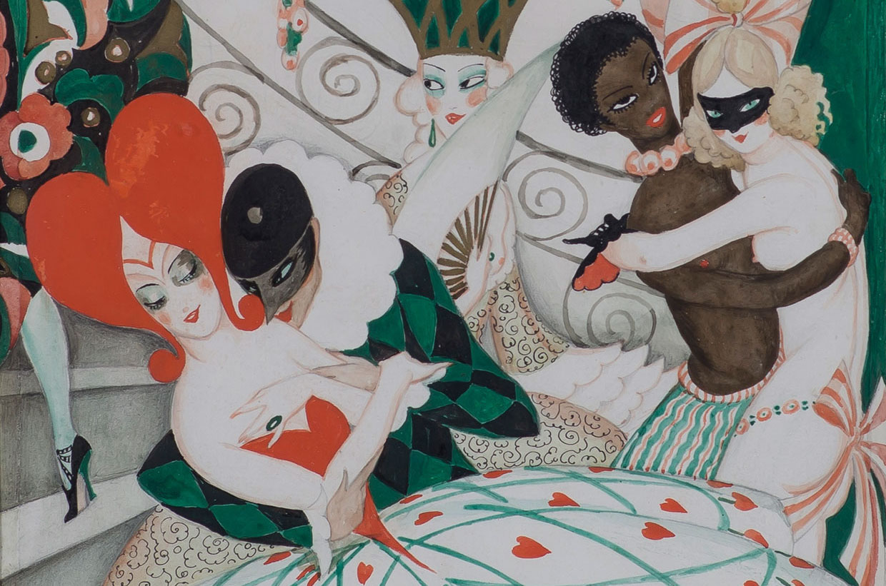 Gerda Wegener, The Carnival (detail), c. 1925. Photo Morten Pors