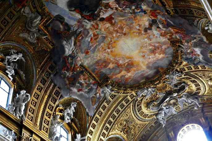 rocaille-chiesa-del-gesù-affresco-baciccio-roma