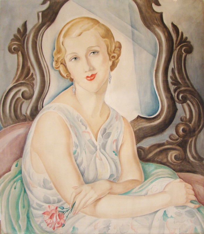 Gerda Wegener, Lady with mirror