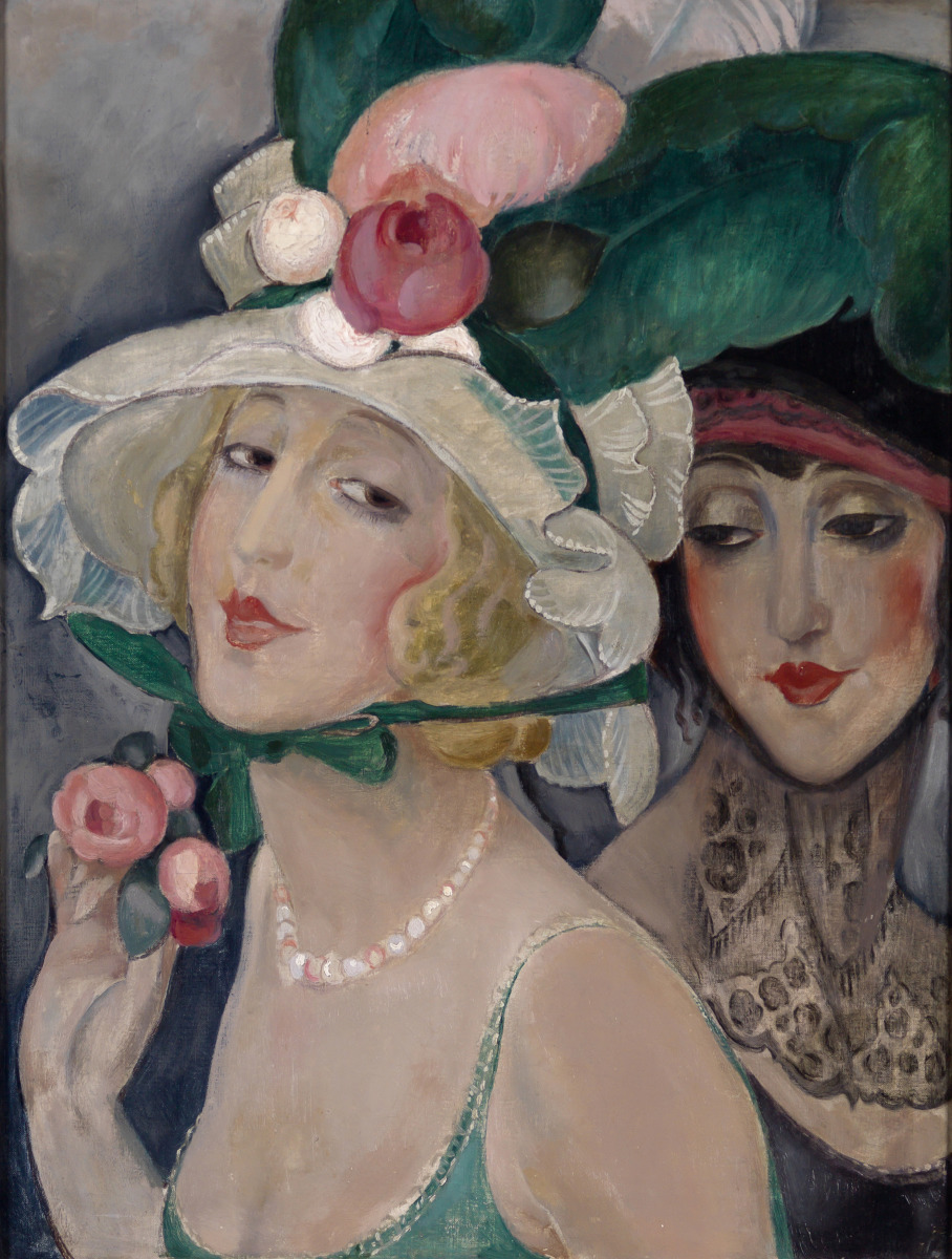 Two Cocottes with Hats (Lili and friend), c. 1925